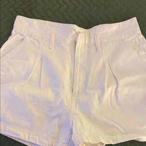 Levi's Women's White High Waist Shorts